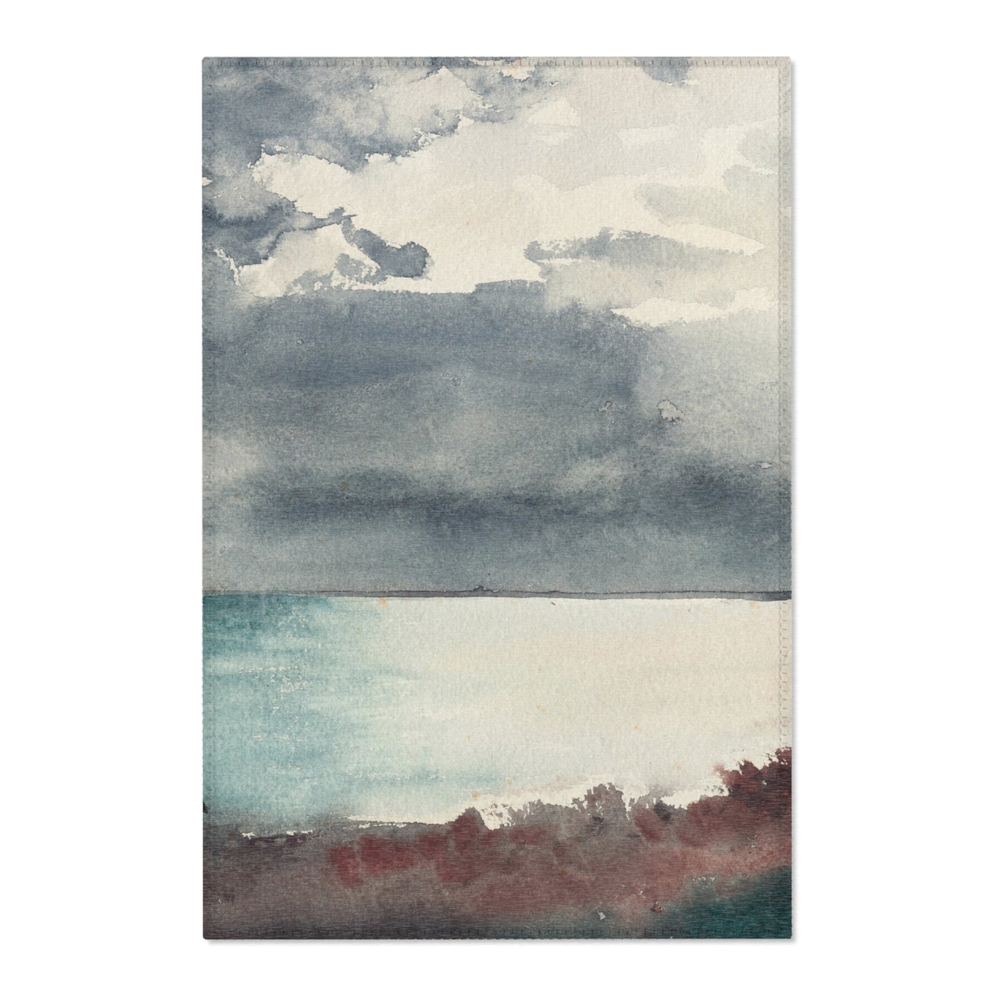 Winslow Homer - Breaking Storm, Coast of Maine | Area Rug