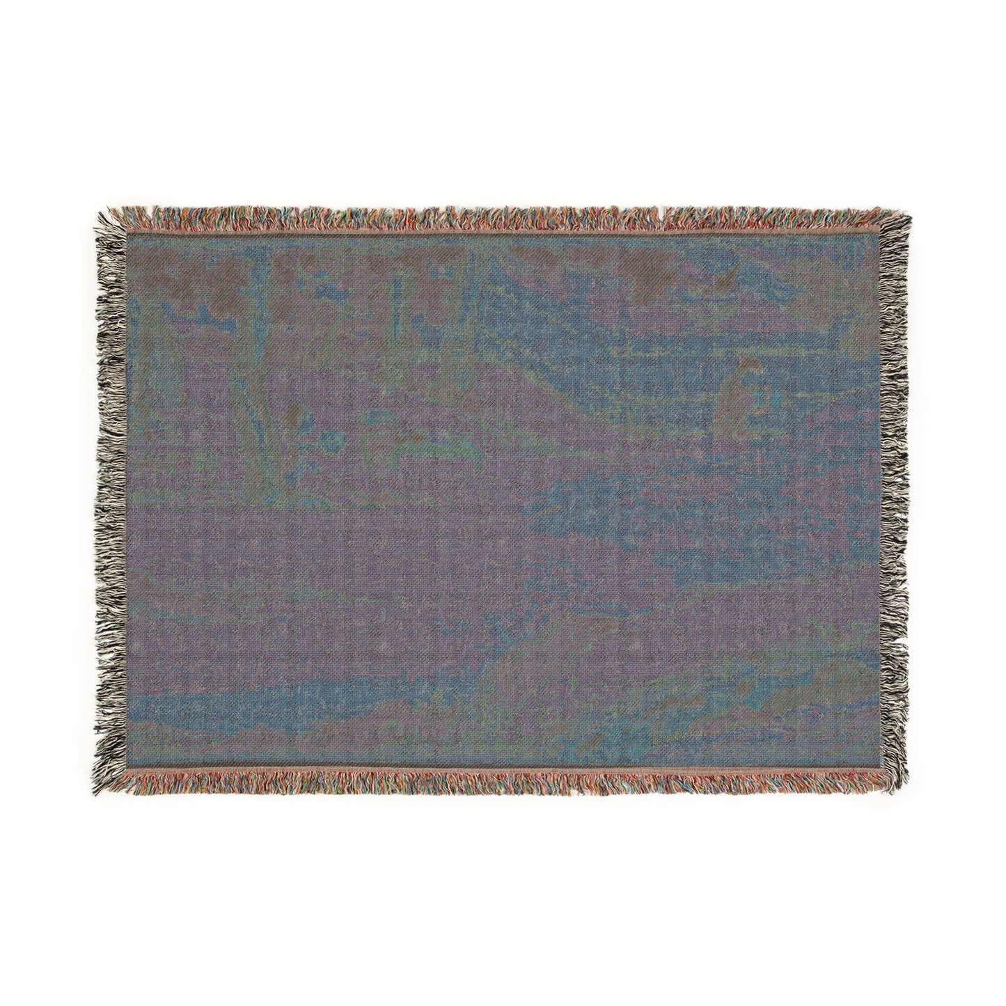 081_zhao-mengfu-writing-the-heart-sutra-in-excha | Woven Tapestry Blanket