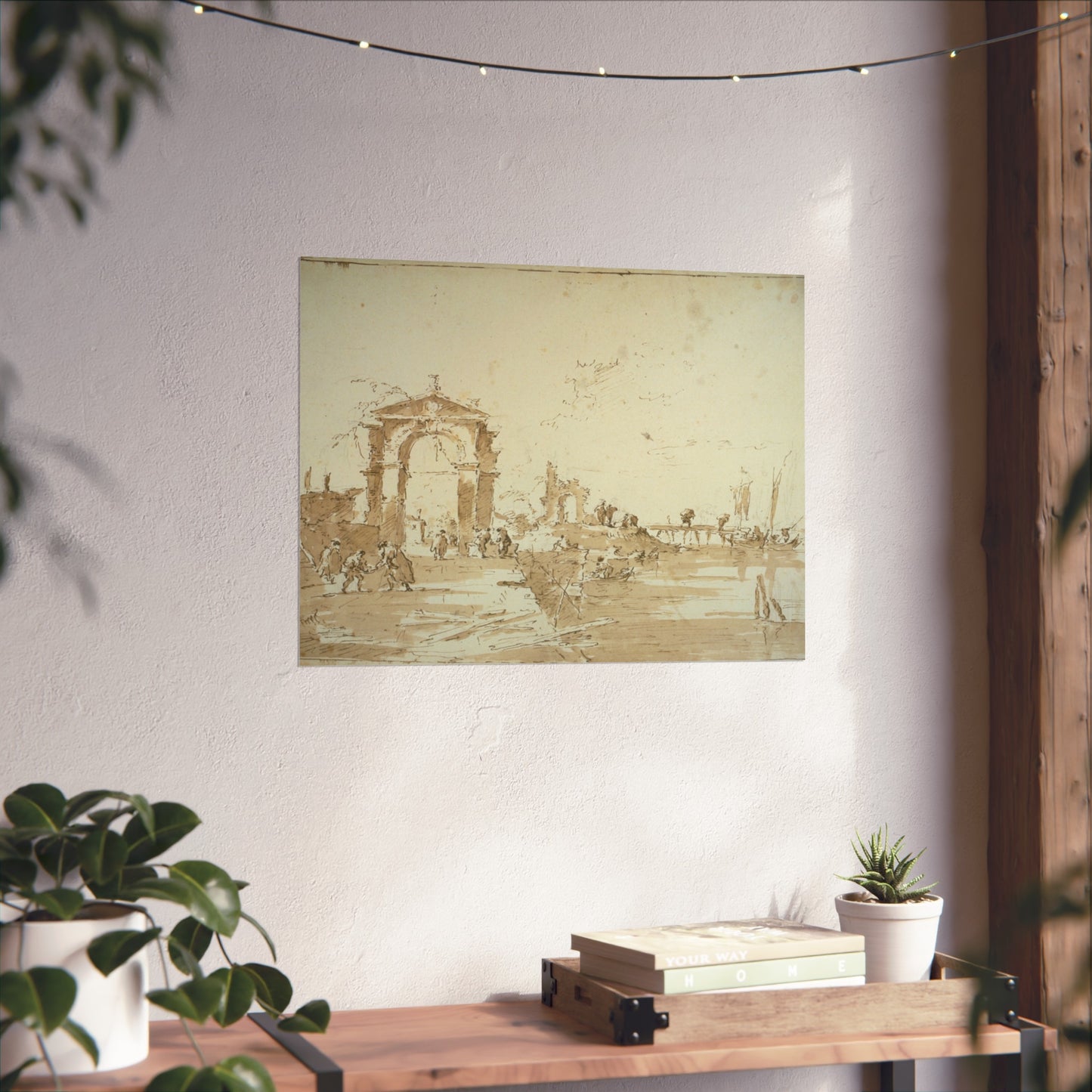 Francesco Guardi - Gateway Near a Landing Bridge | Fine Art Poster