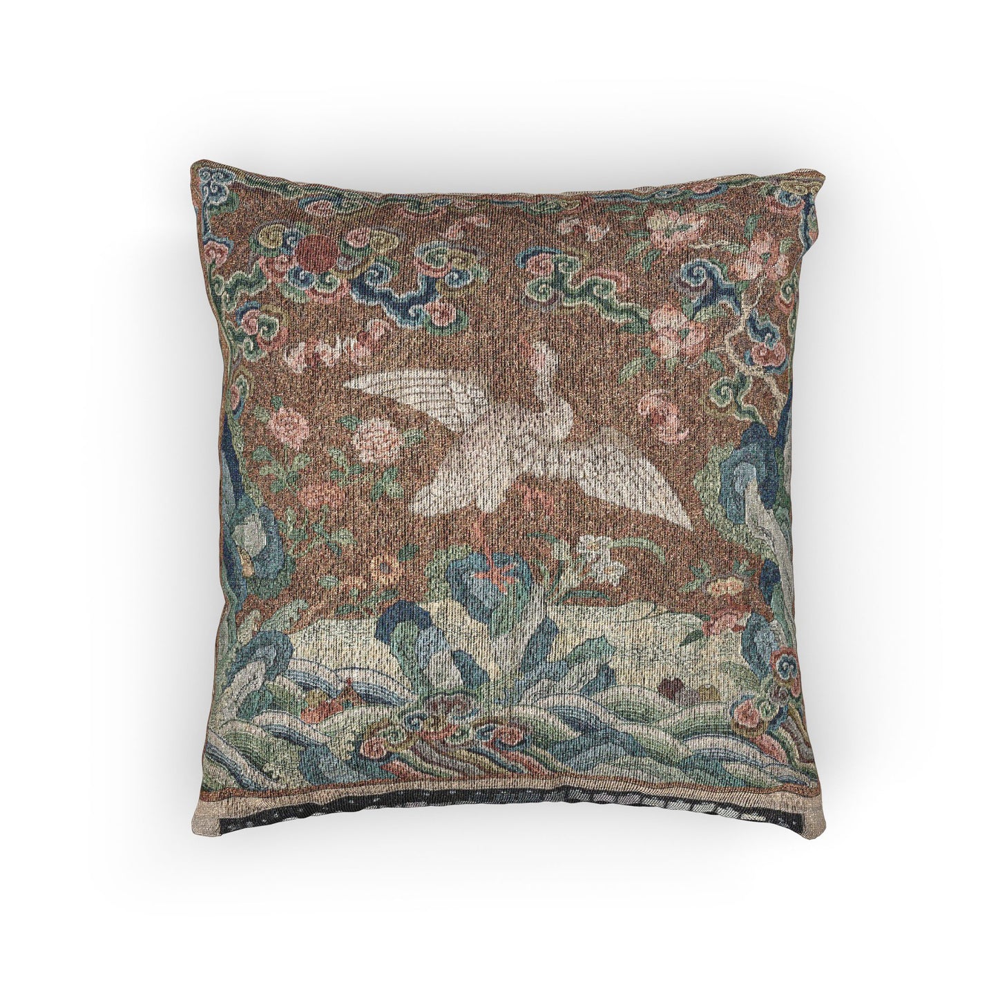 150_rank-badge-with-bird-and-flower-motifs | Woven Pillow
