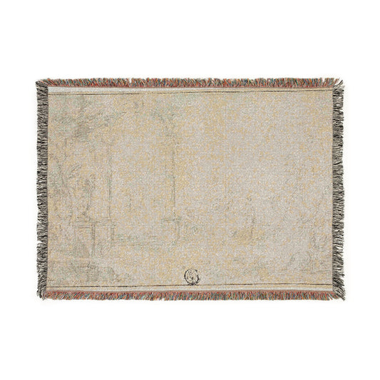 Ruins in a Park (style of Guardi) Tapestry Blanket