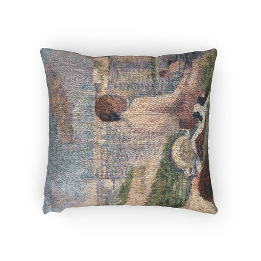 Final Study for Bathers at Asnières — Seurat Pillow
