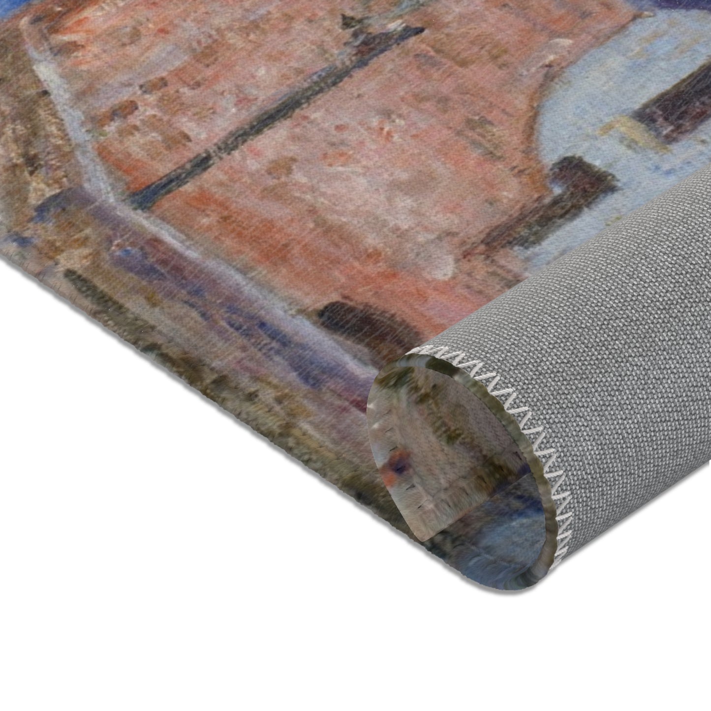 Alfred Sisley - Street in Moret | Area Rug