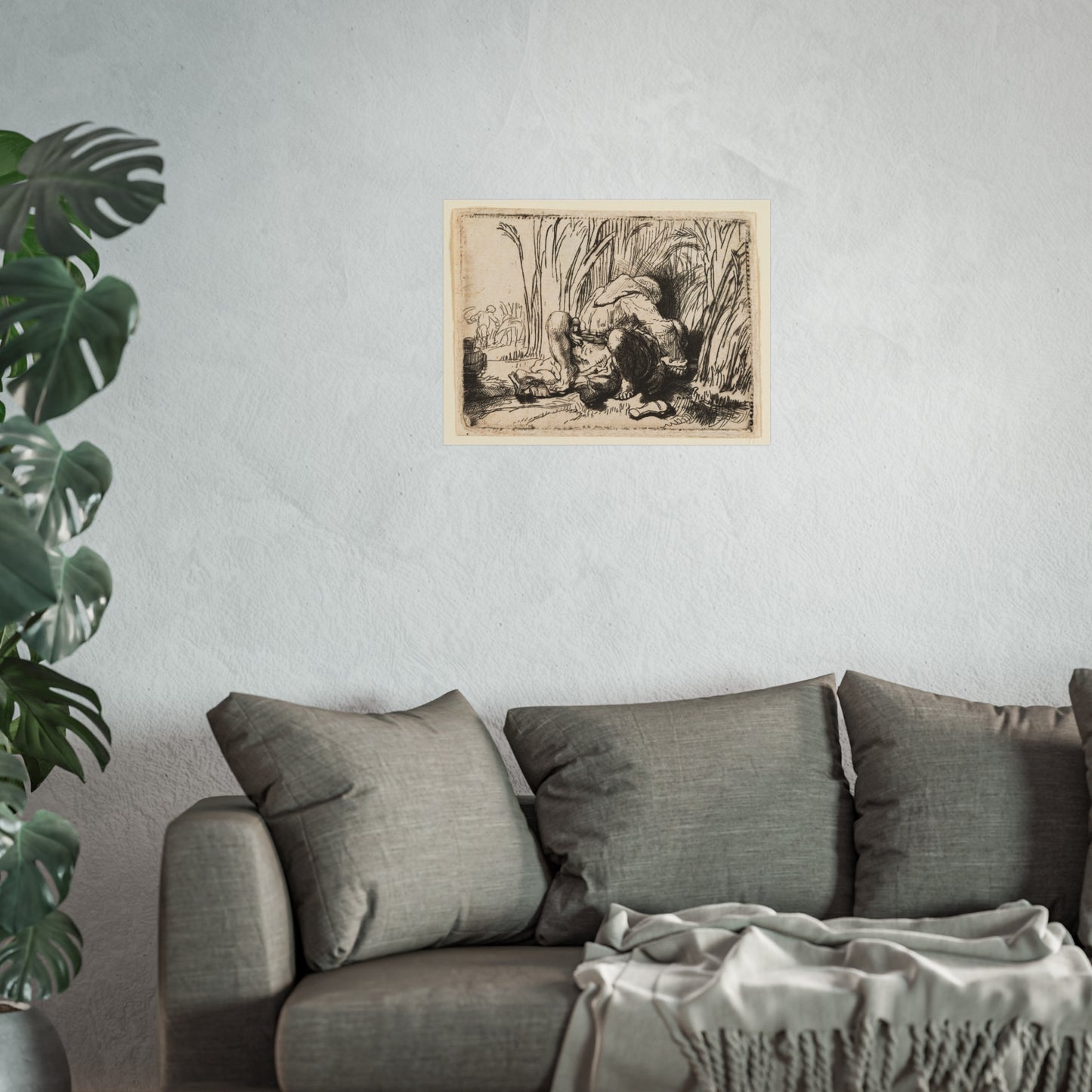 Rembrandt van Rijn - The Monk in the Cornfield | Fine Art Poster
