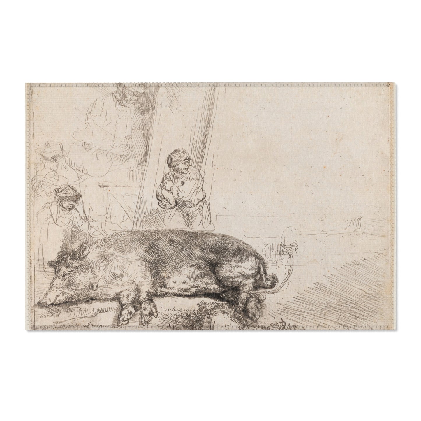 Rembrandt van Rijn - The Hog | Area Rug