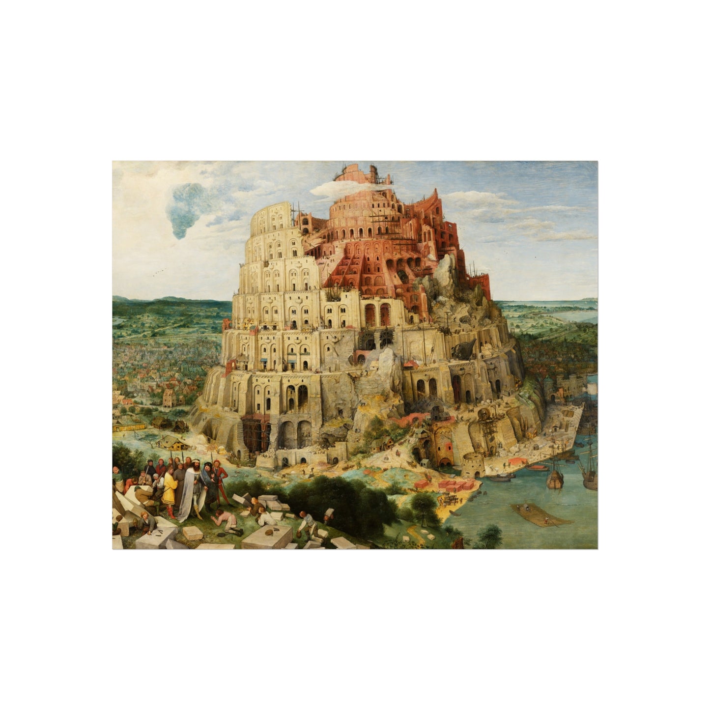 Pieter Bruegel the Elder - The Tower of Babel (Vienna) - Google Art Project - edited | Fine Art Poster