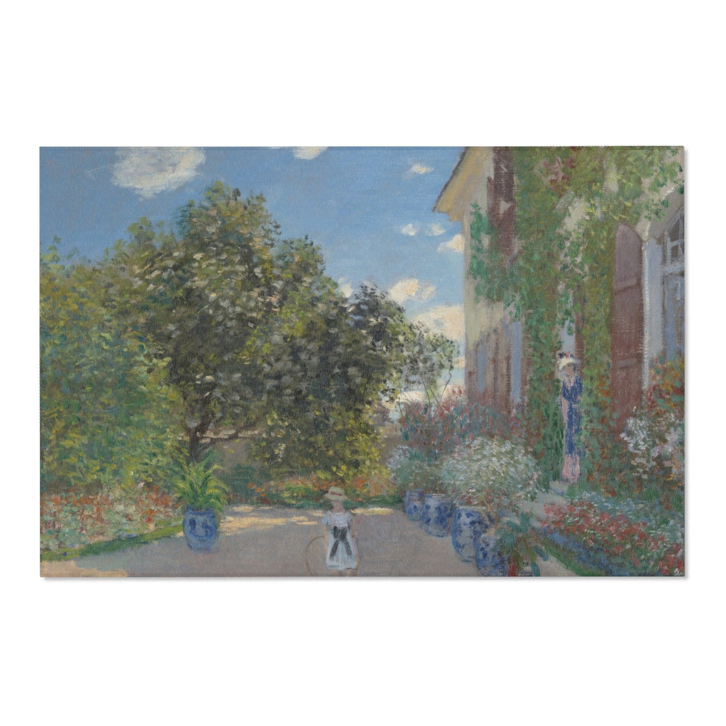 Claude Monet - The Artist's House at Argenteuil | Area Rug
