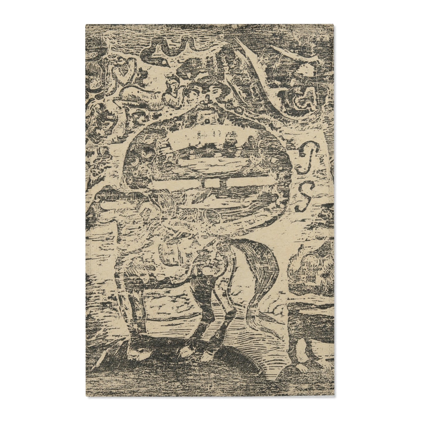Paul Gauguin - Horse, with Other Animals and Ornaments | Area Rug
