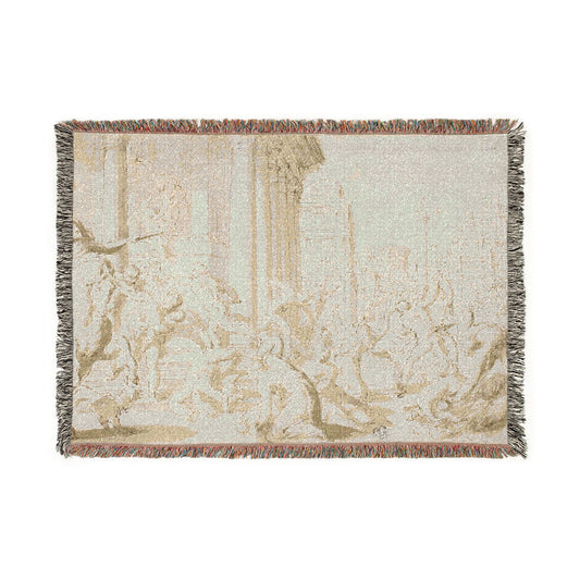 Massacre of the Innocents (school of Poussin) Tapestry Blanket