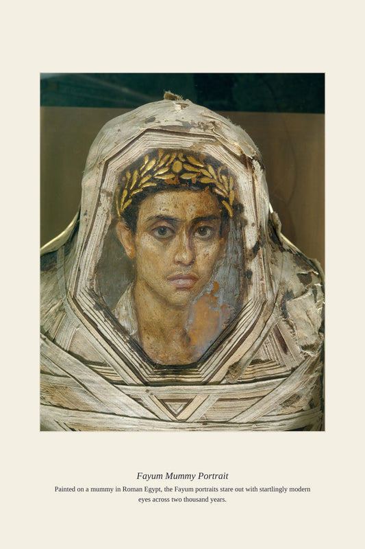 Fayum Mummy Portrait — antique art print