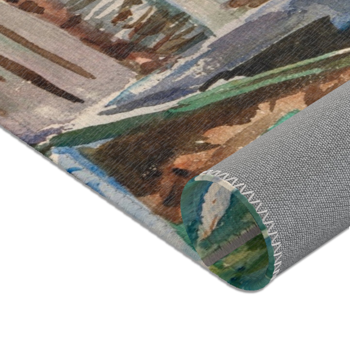 John Singer Sargent - Woodsheds, Tyrol | Area Rug