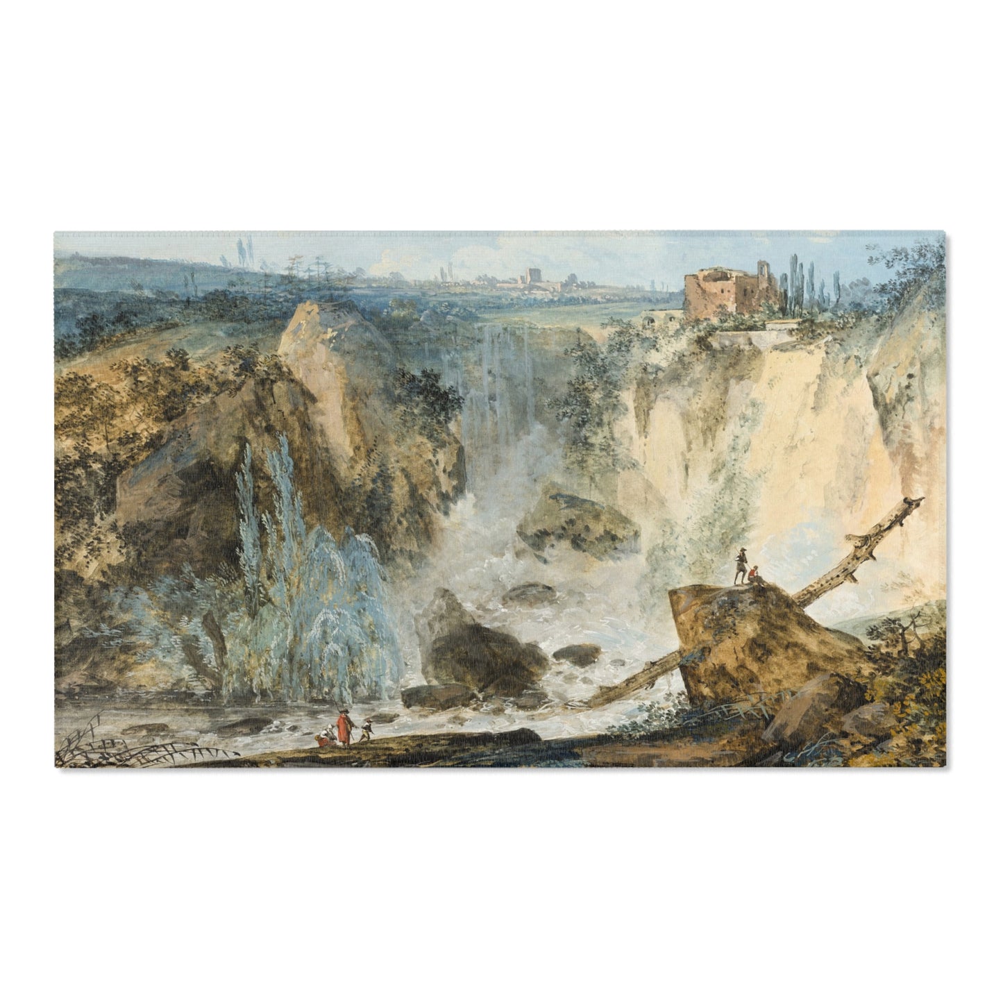Louis Gabriel Moreau - Waterfall | Area Rug