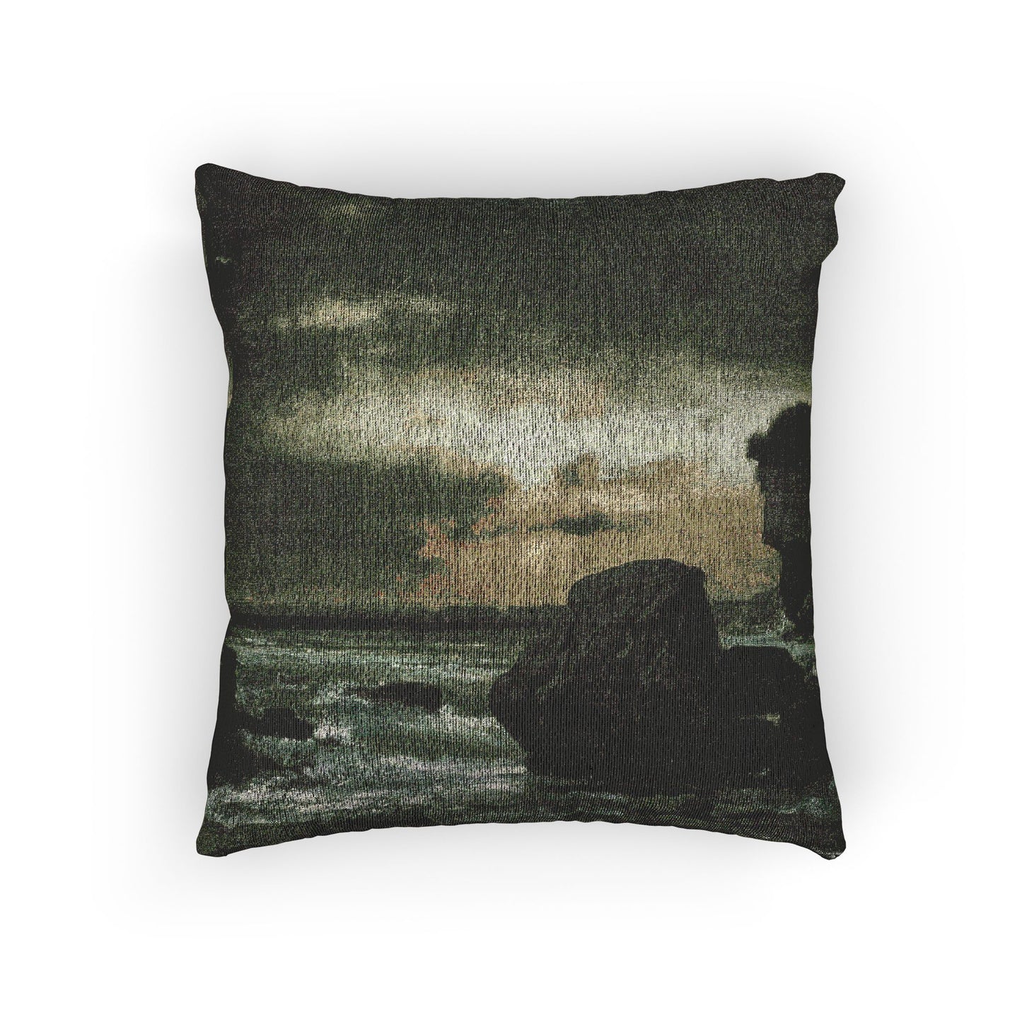 George Inness - A Marine | Woven Pillow