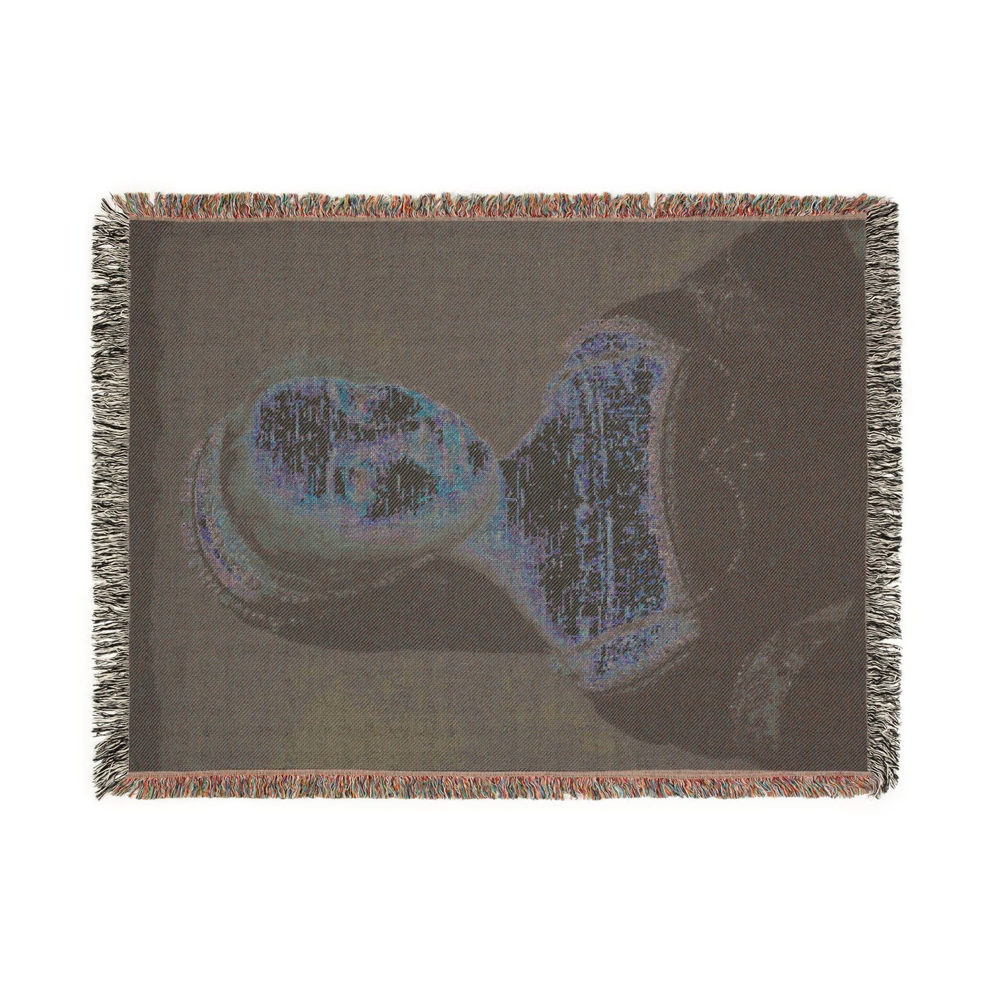 Portrait of a Woman Woven Throw Blanket