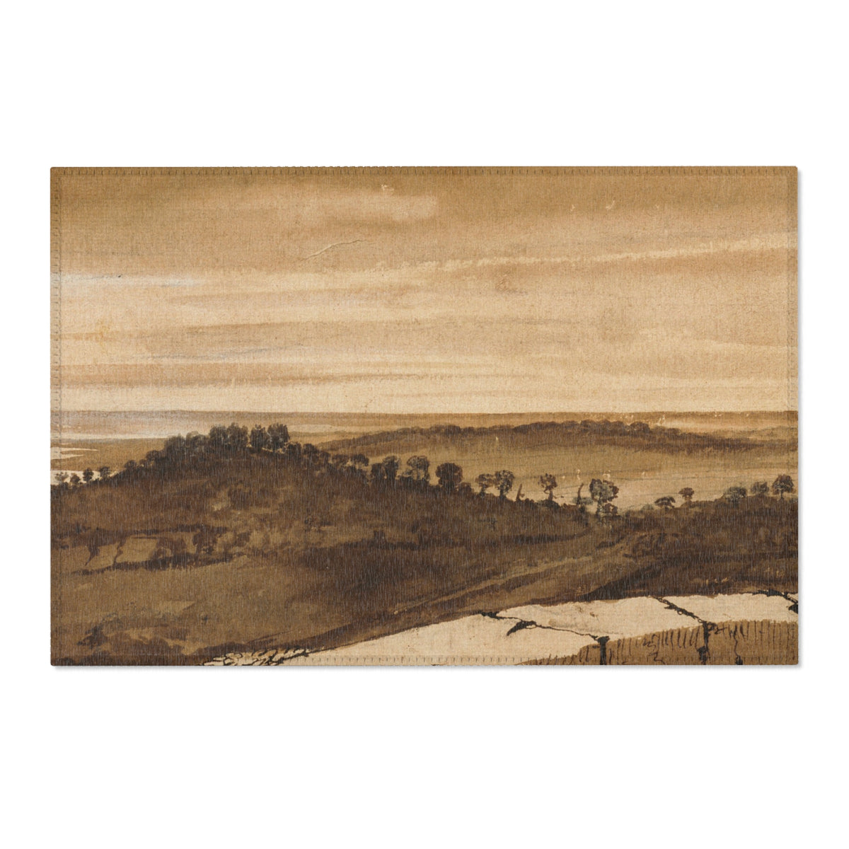 Panorama from the Sasso — Lorrain Area Rug