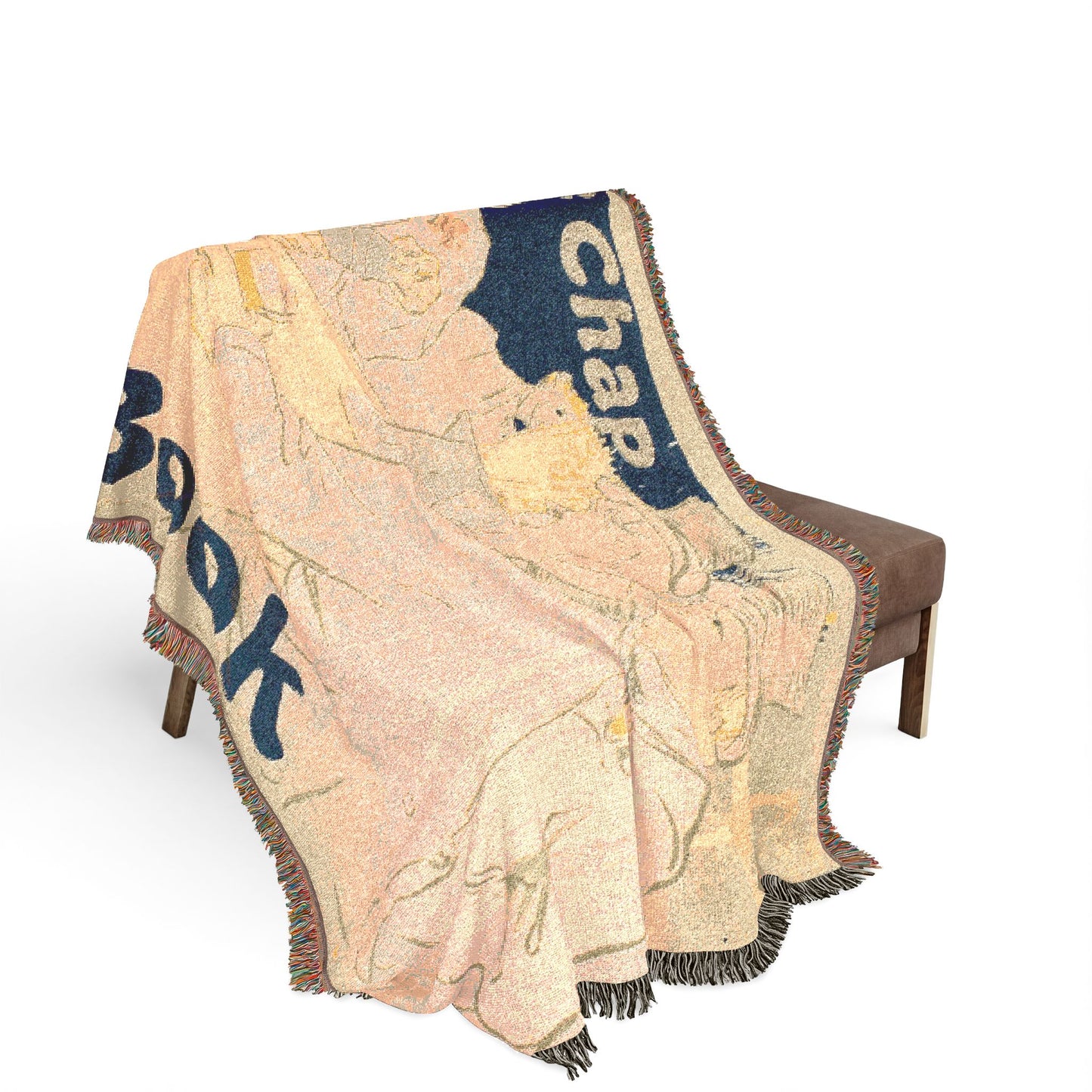 Henri de Toulouse-Lautrec - Irish and American Bar, Rue Royale—The Chap Book | Woven Tapestry Blanket