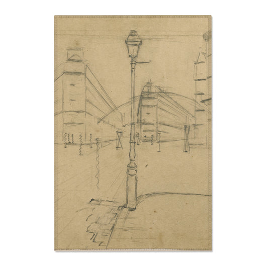 Study for Paris Street; Rainy Day — Caillebotte Area Rug