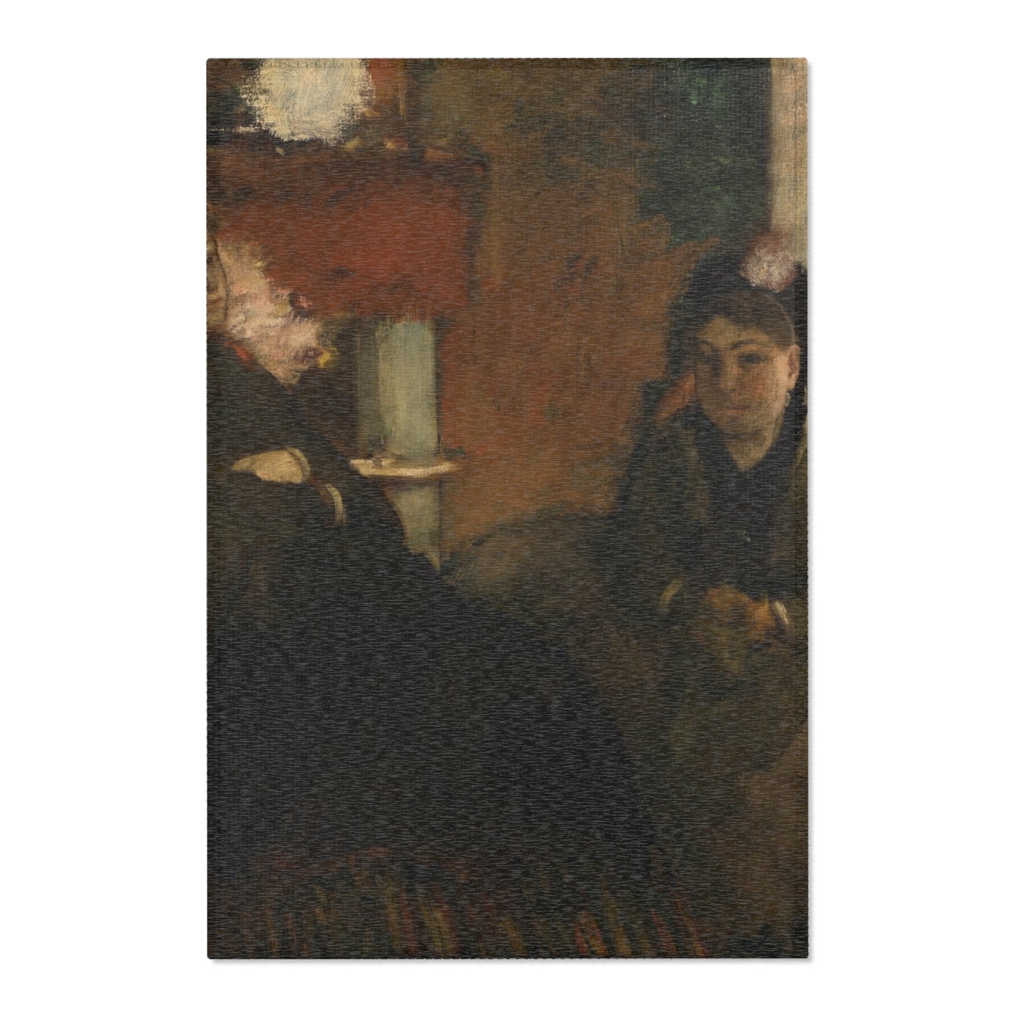 Hilaire Germain Edgar Degas - Portrait of Mme Lisle and Mme Loubens | Area Rug