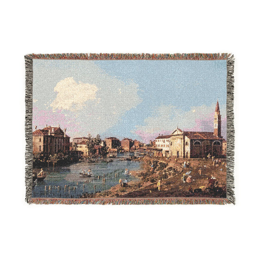 View of Dolo — Canaletto Tapestry Blanket