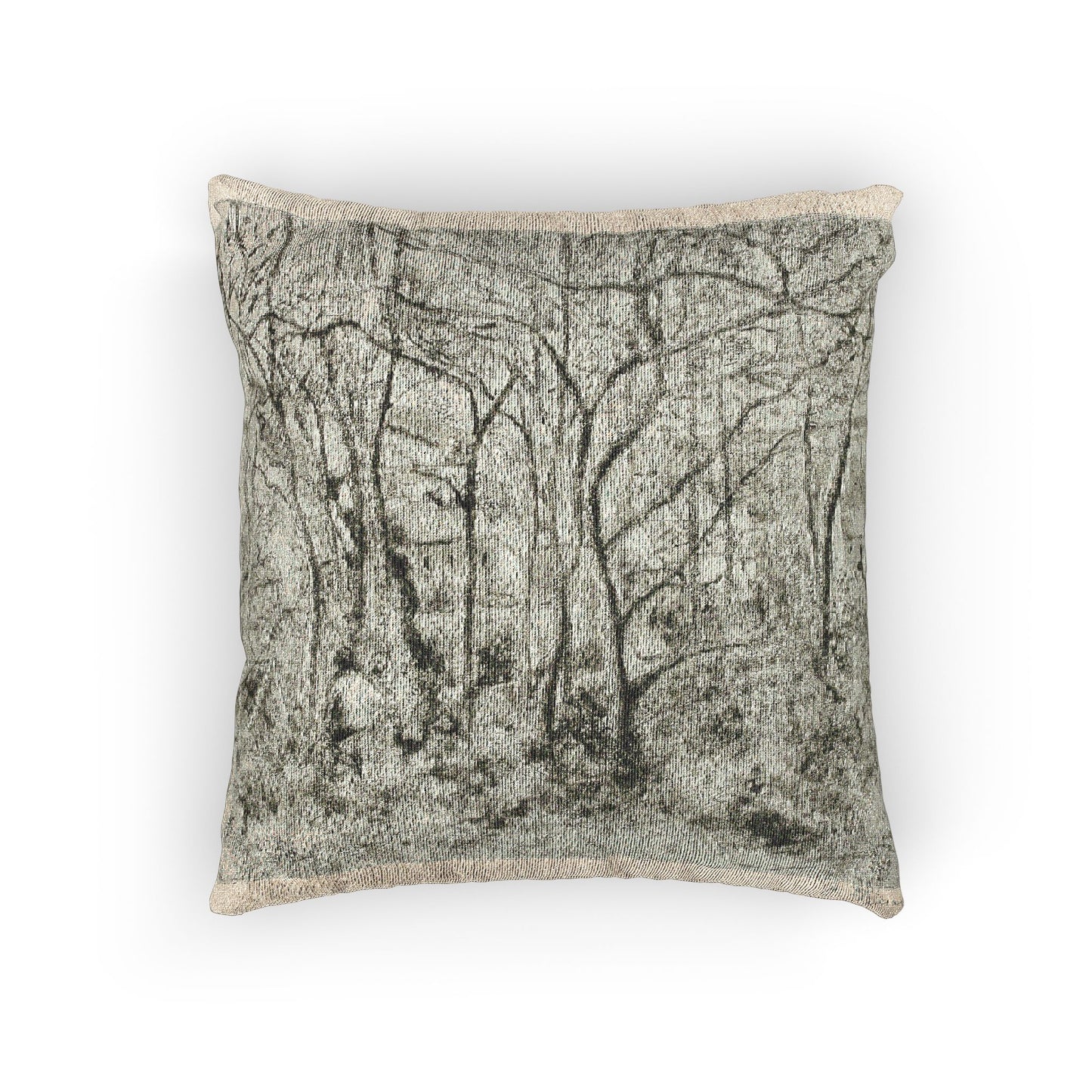 Woodlands at the Hermitage — Camille Pissarro Woven Pillow