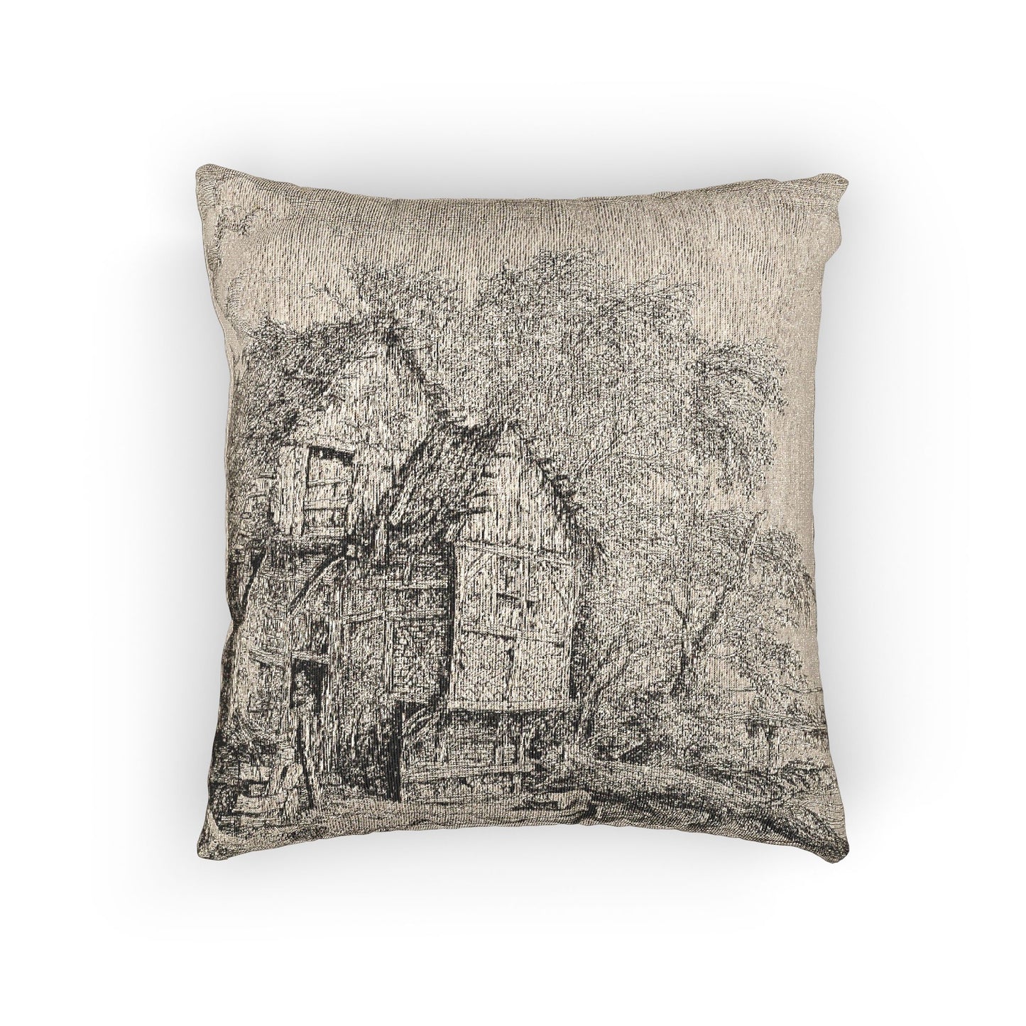 Jacob van Ruisdael - The Little Bridge | Woven Pillow
