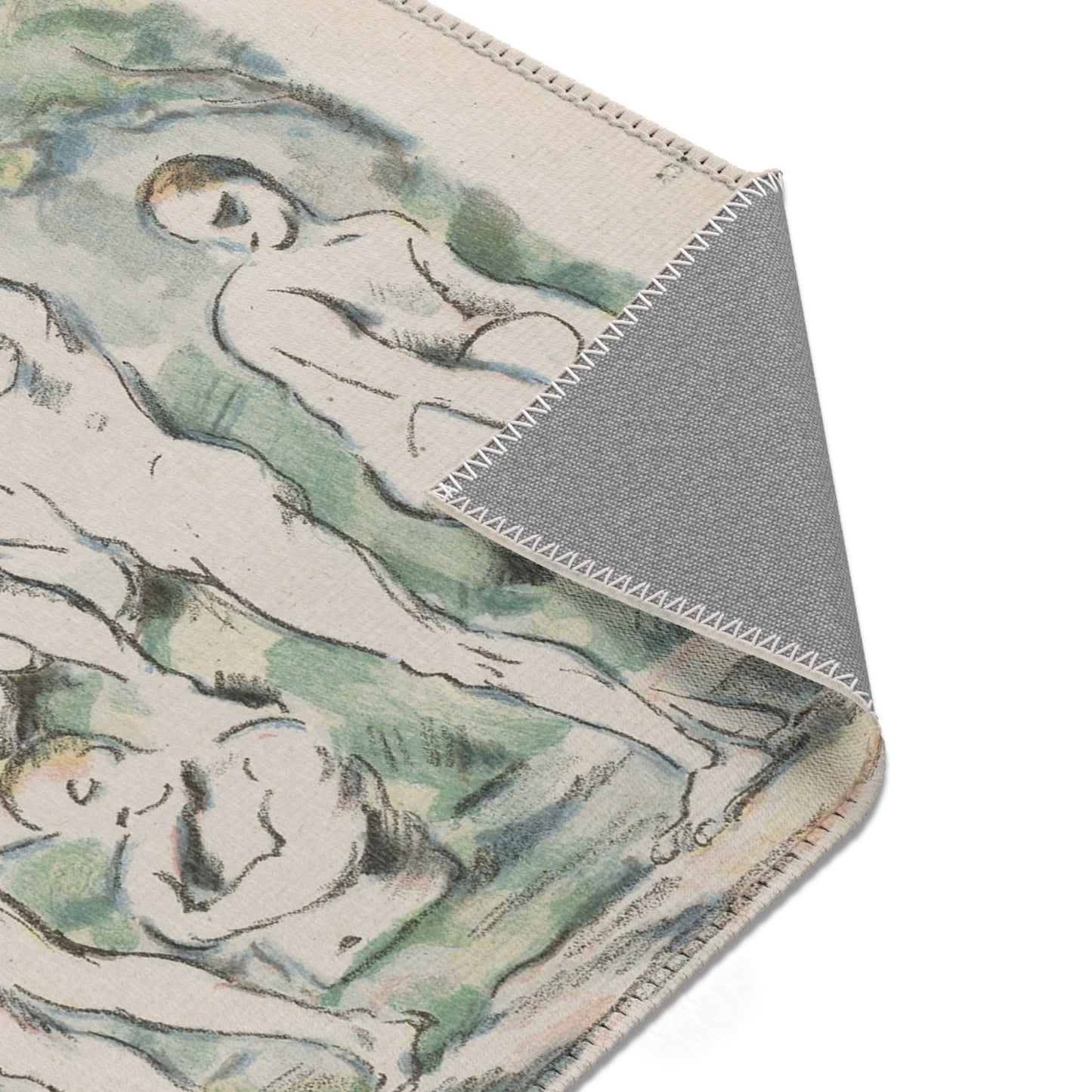 Paul Cezanne - Small Bathers | Area Rug