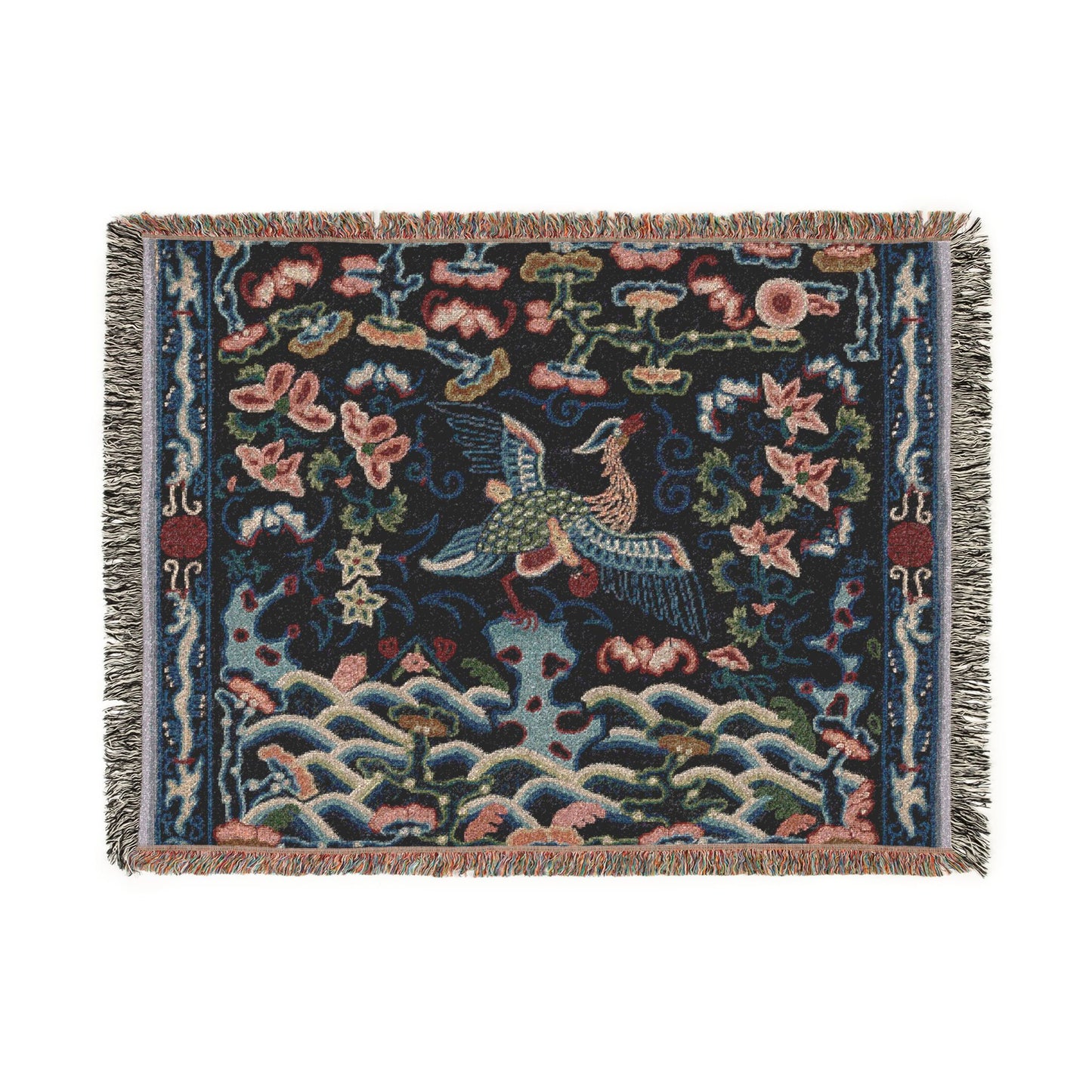 126_rank-badge | Woven Tapestry Blanket