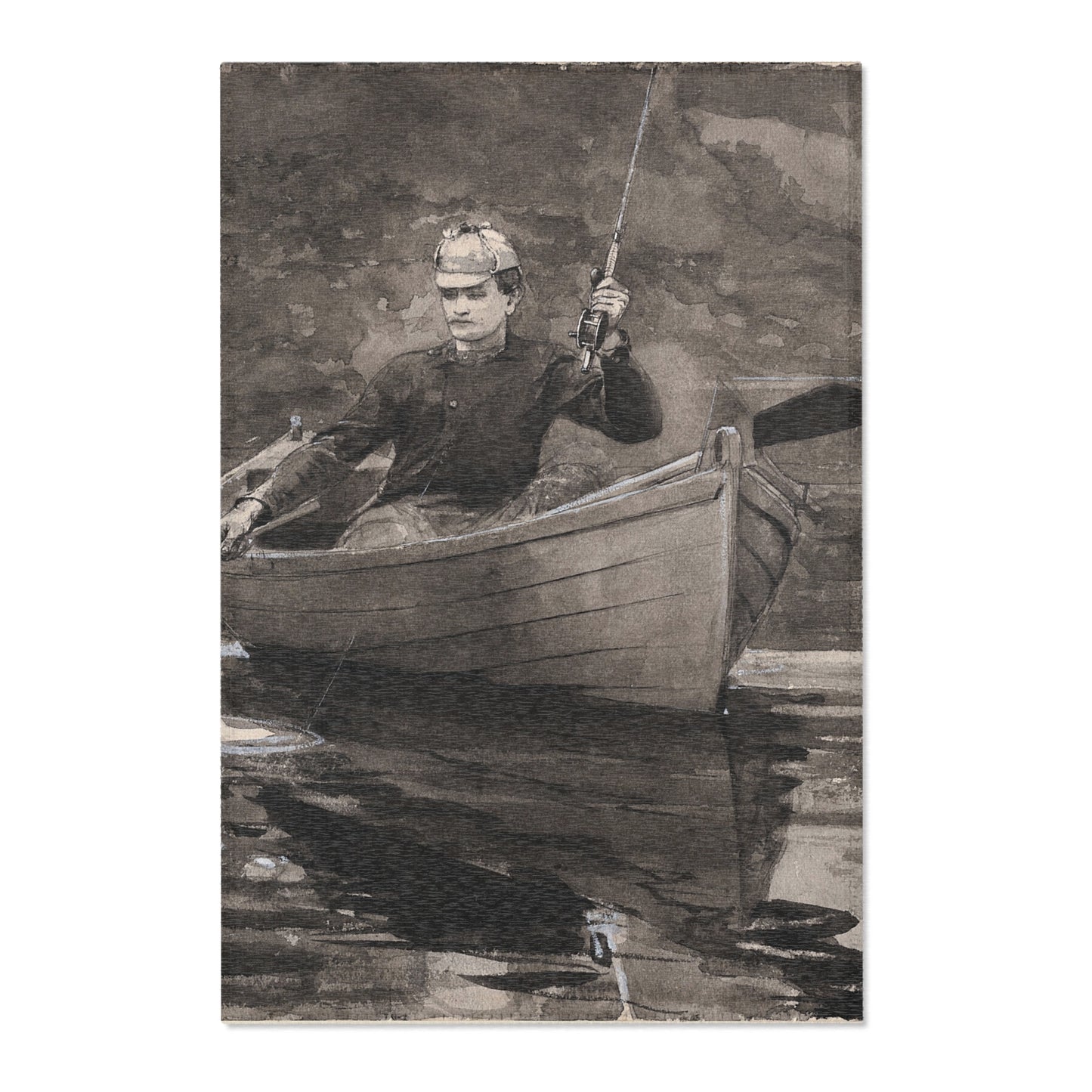 Winslow Homer - Netting the Fish | Area Rug