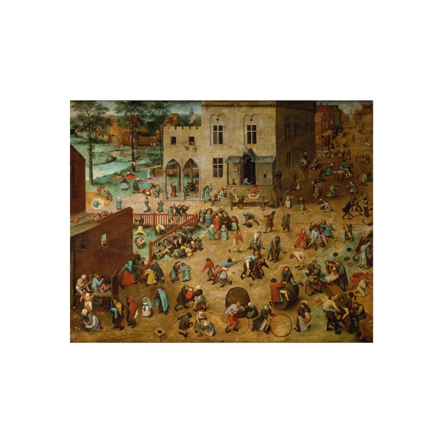 Pieter Bruegel the Elder - Children’s Games - Google Art Project | Fine Art Poster