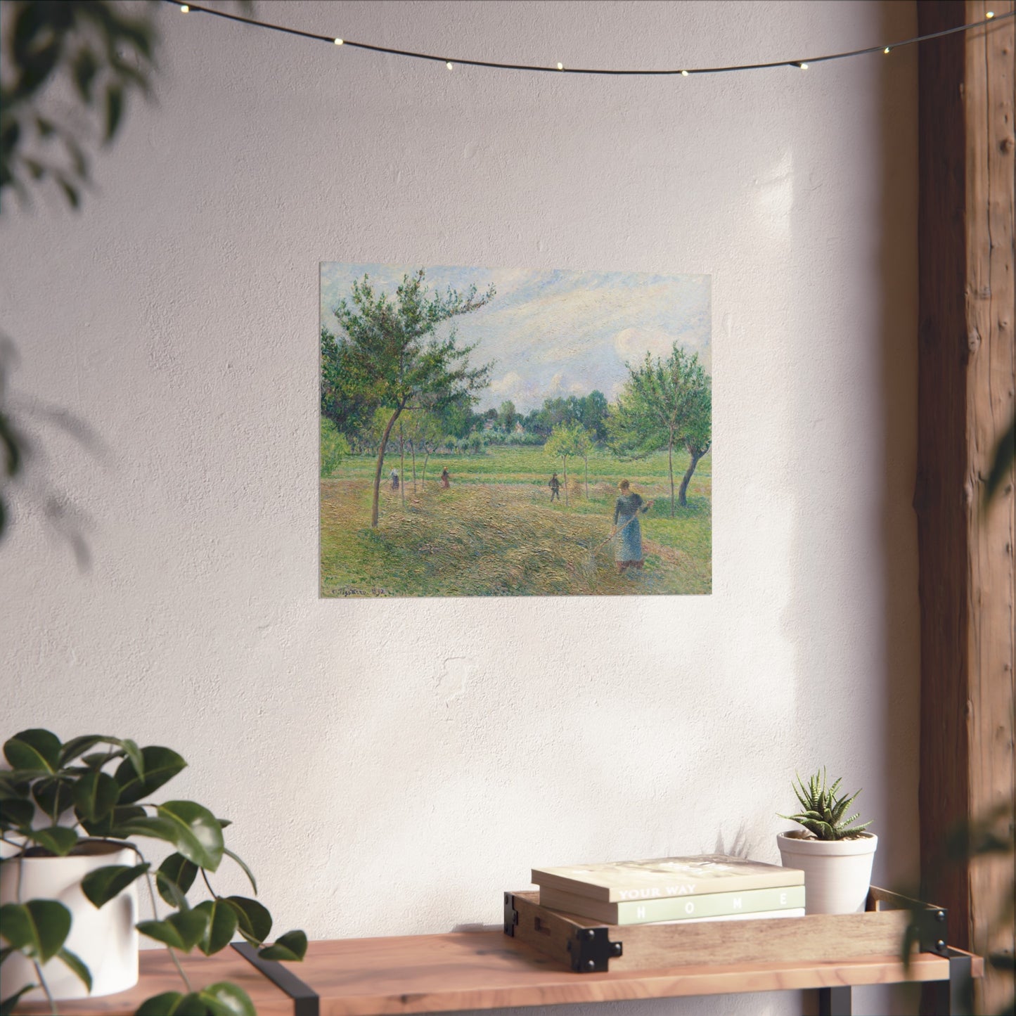 Camille Pissarro - Haymaking at Éragny | Fine Art Poster