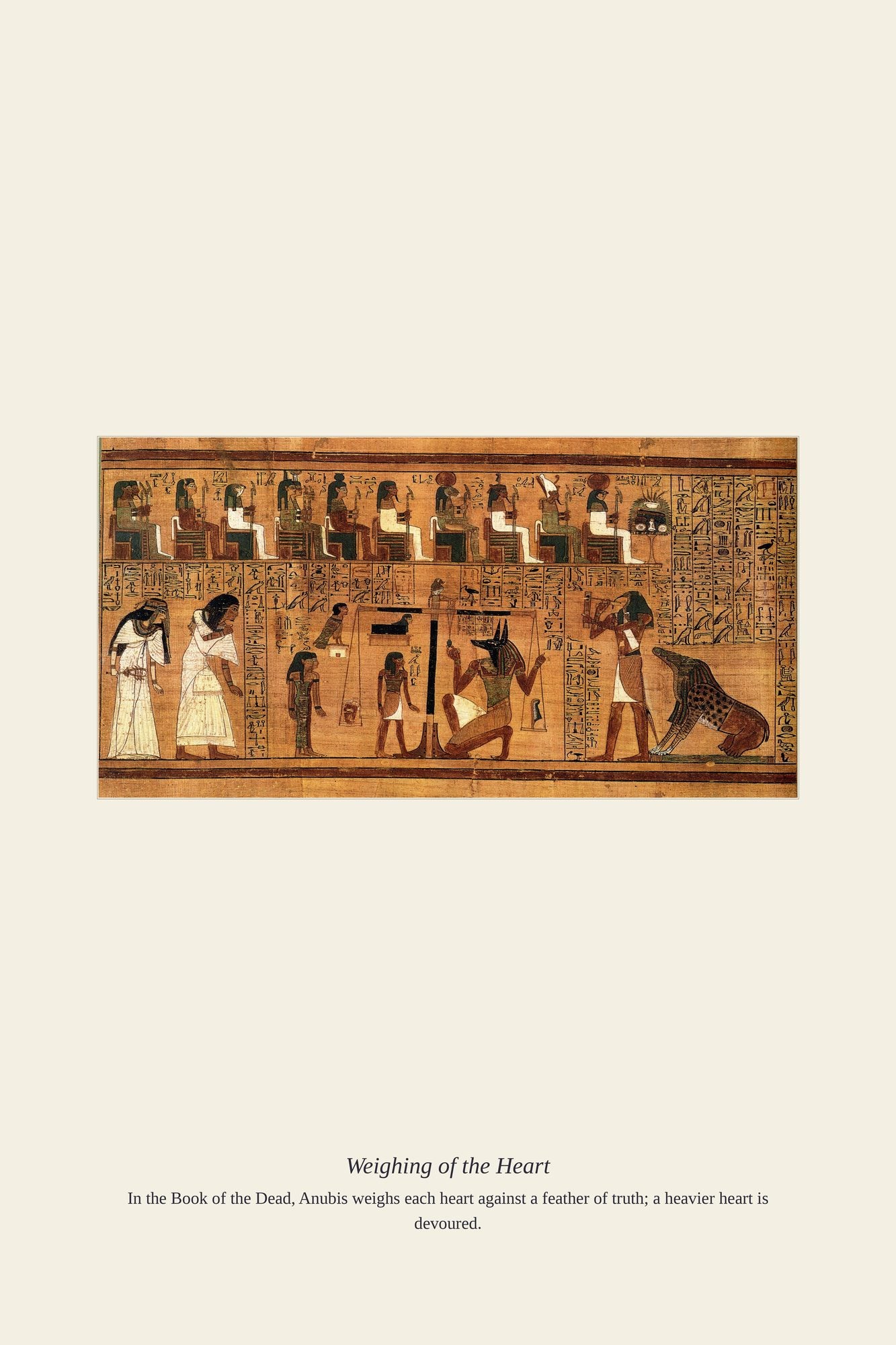 Weighing of the Heart — antique art print