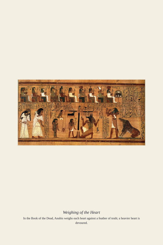 Weighing of the Heart — antique art print