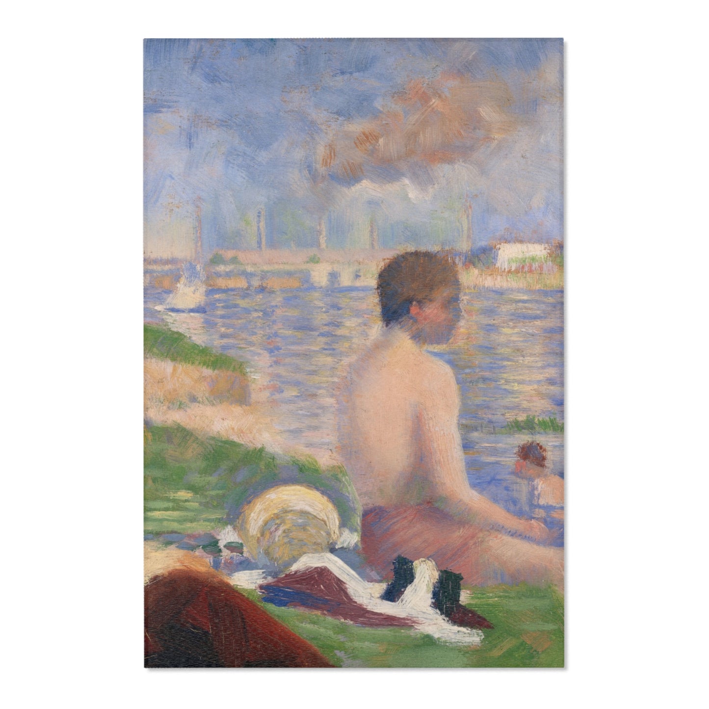 Georges Seurat - Final Study for Bathers at Asnières | Area Rug