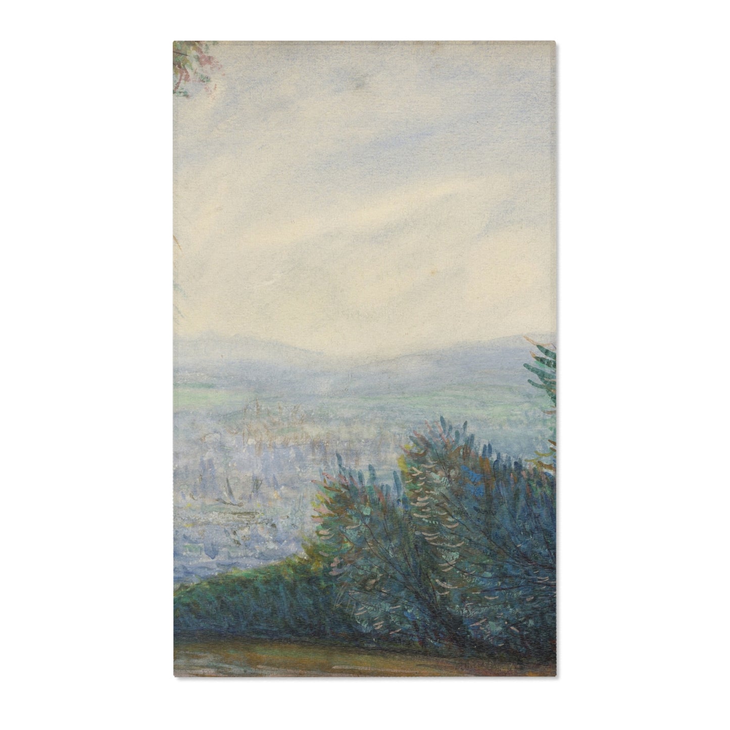 Pierre-Auguste Renoir - The Auvers Valley on the Oise River | Area Rug