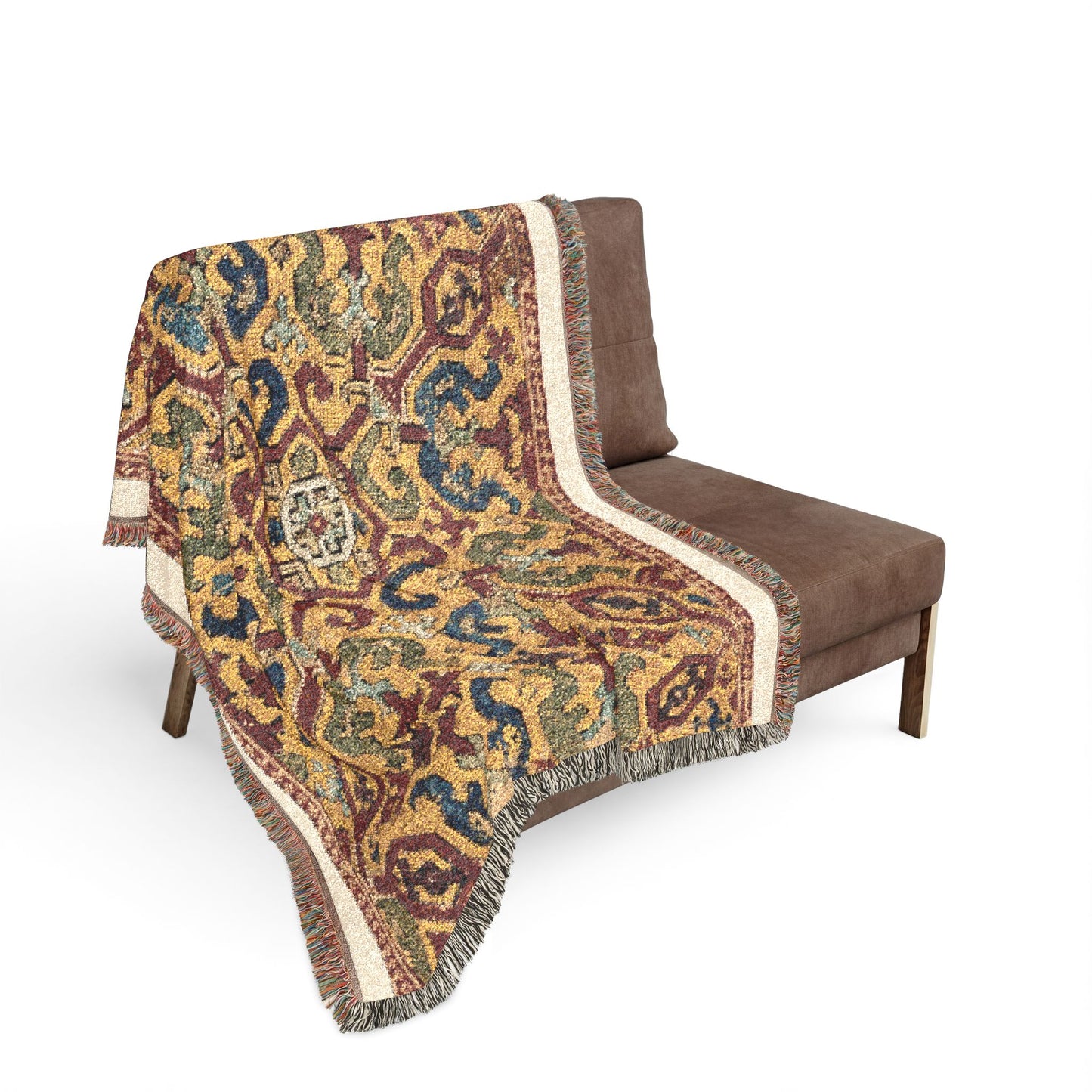 Fragment of a furnishing textile Woven Throw Blanket