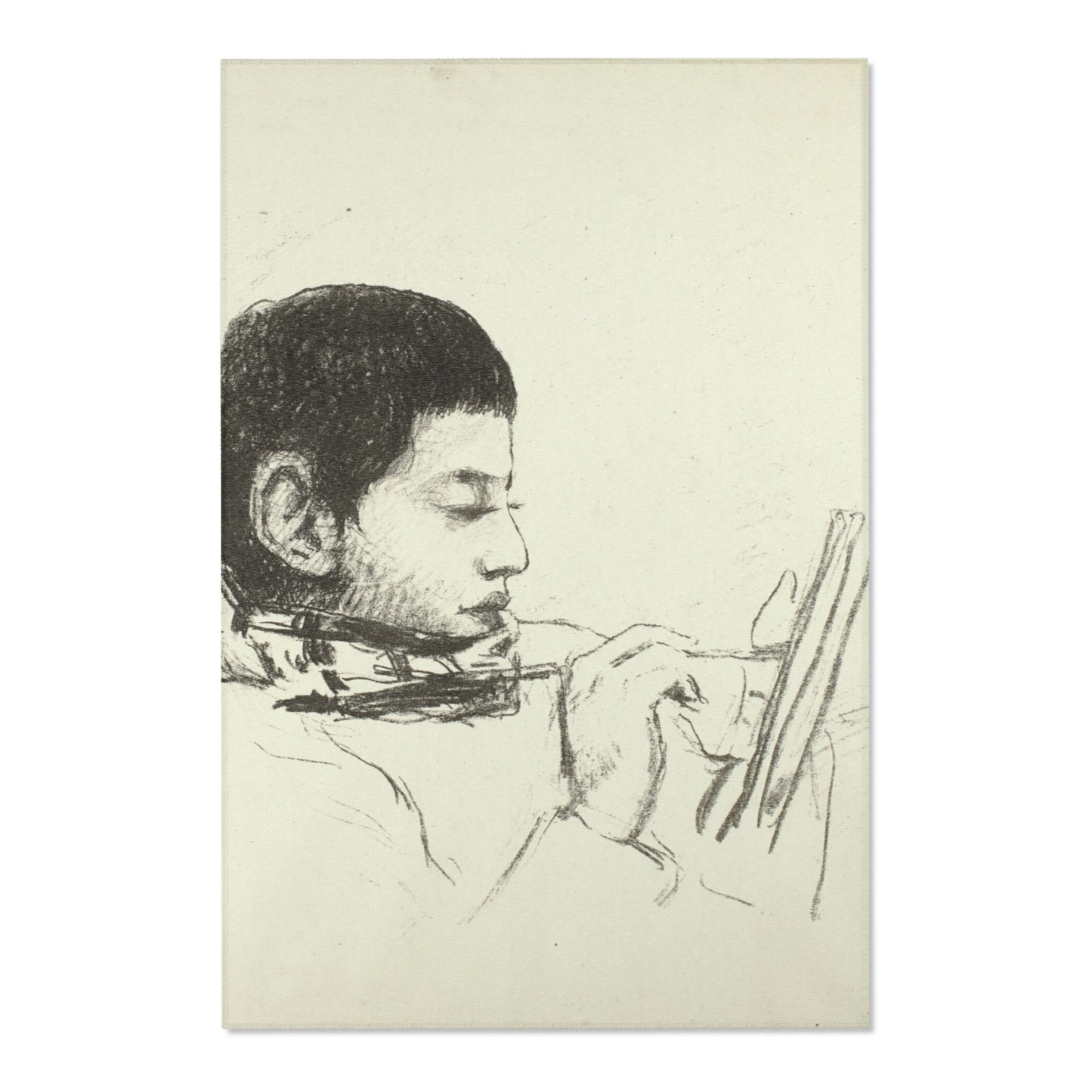 Camille Pissarro - Portrait Lucien Pissarro | Area Rug
