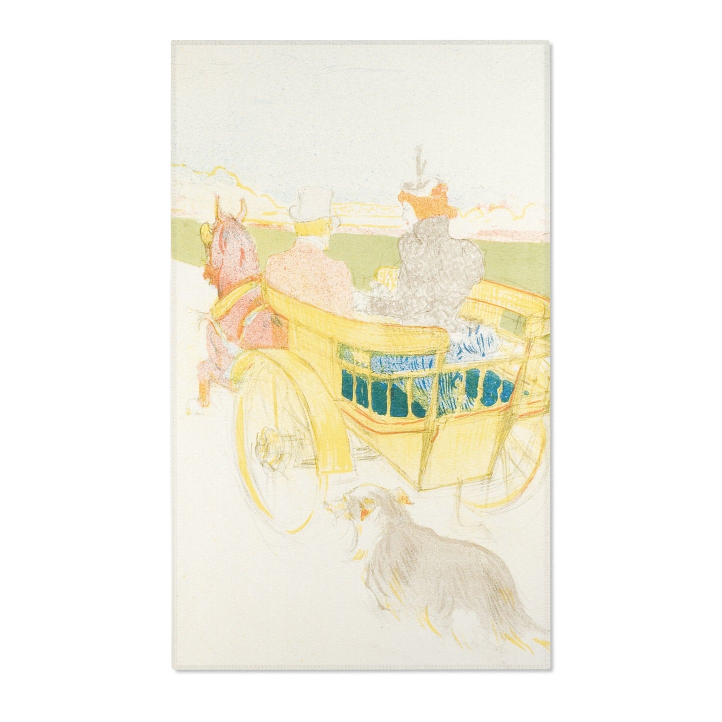 Henri de Toulouse-Lautrec - A Drive in the Country | Area Rug