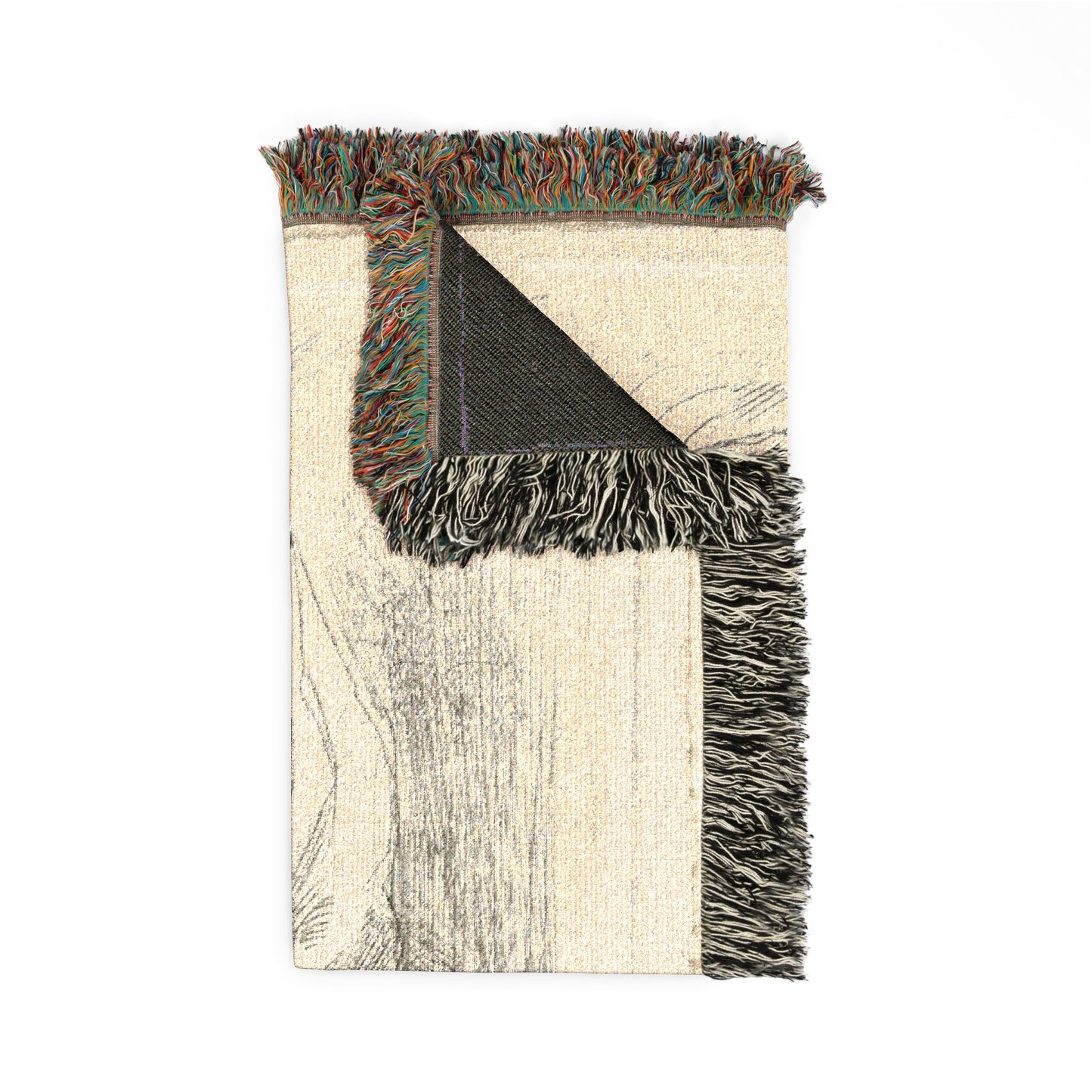 Eugène Delacroix - Study of a Woman Seen from the Back | Tapestry Blanket