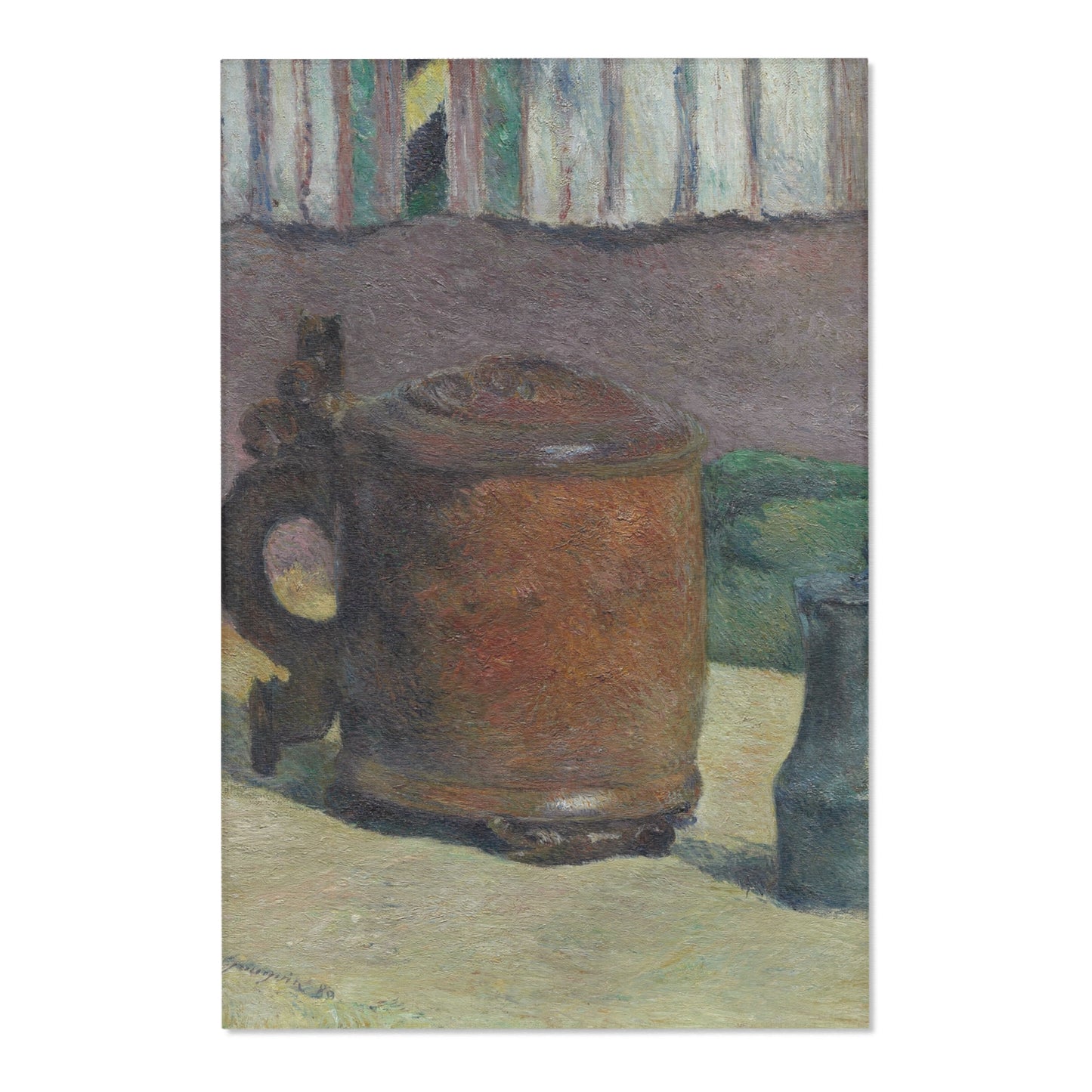 Paul Gauguin - Still Life Wood Tankard and Metal Pitcher | Area Rug