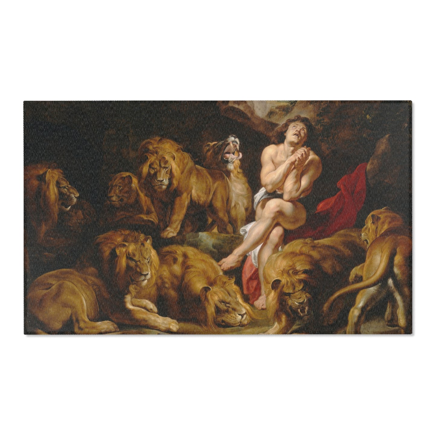 Sir Peter Paul Rubens - Daniel in the Lions' Den - Google Art Project | Area Rug