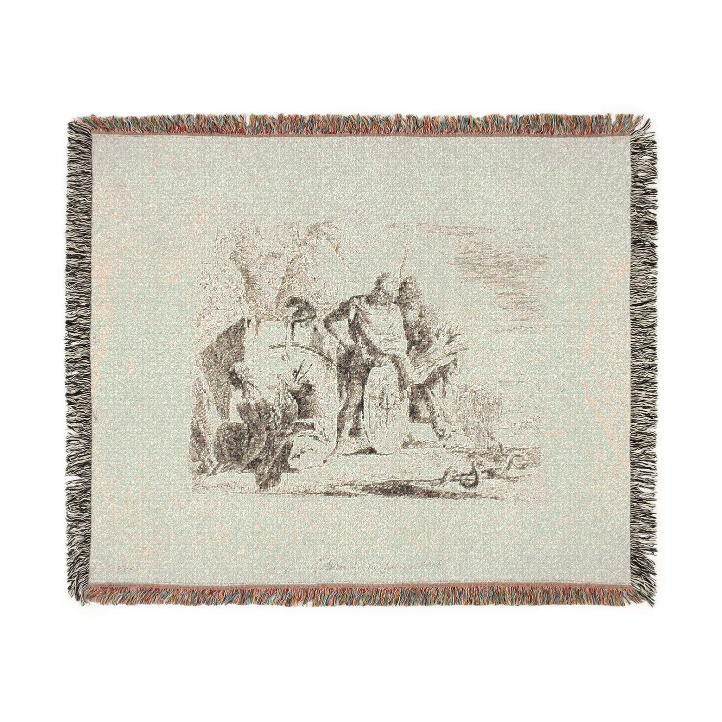 Giovanni Battista Tiepolo - The Astrologer and the Young Soldier, from Capricci | Woven Tapestry Blanket