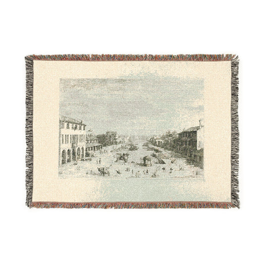 Mestre, from the Vedute — Canaletto Tapestry Blanket
