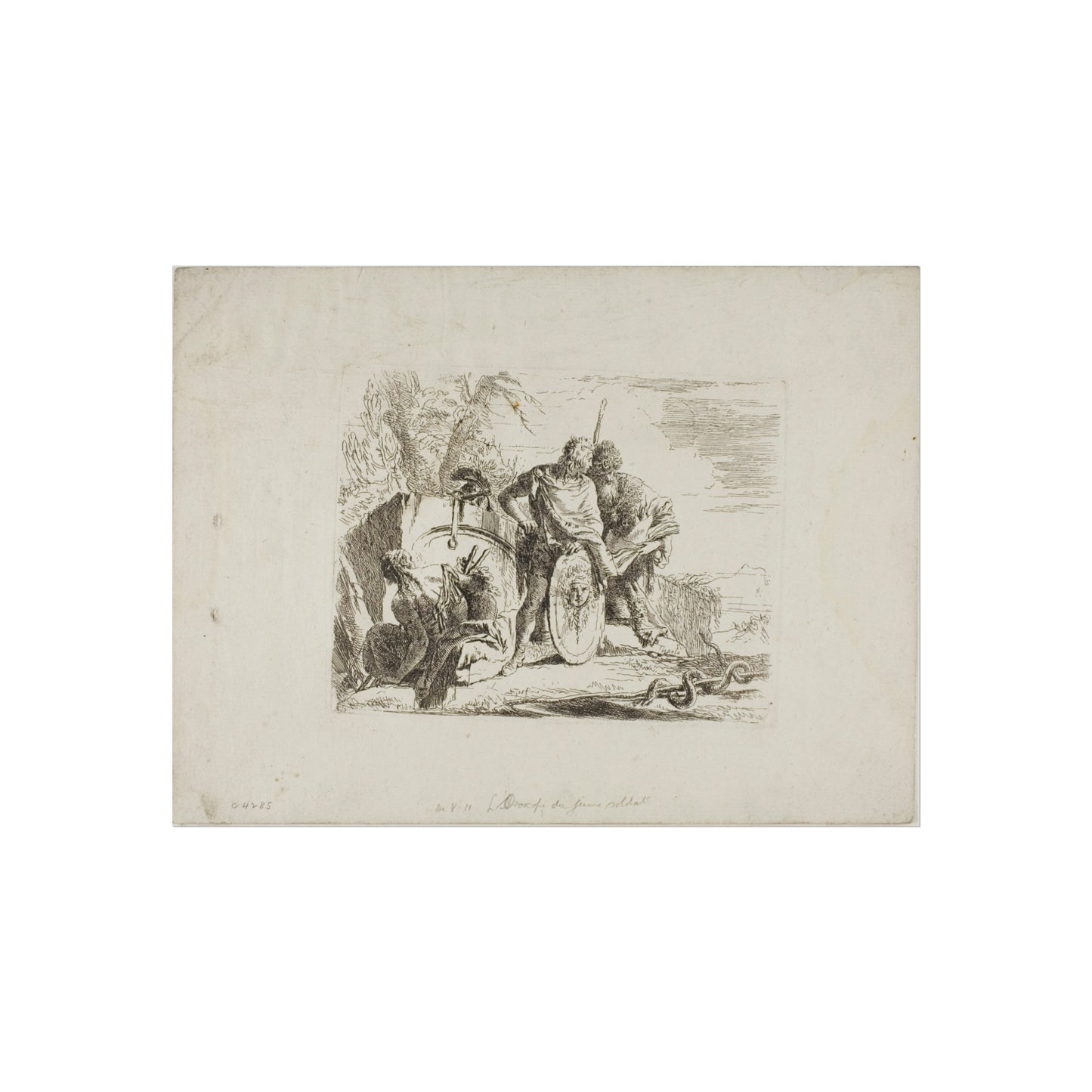Giovanni Battista Tiepolo - The Astrologer and the Young Soldier, from Capricci | Fine Art Poster