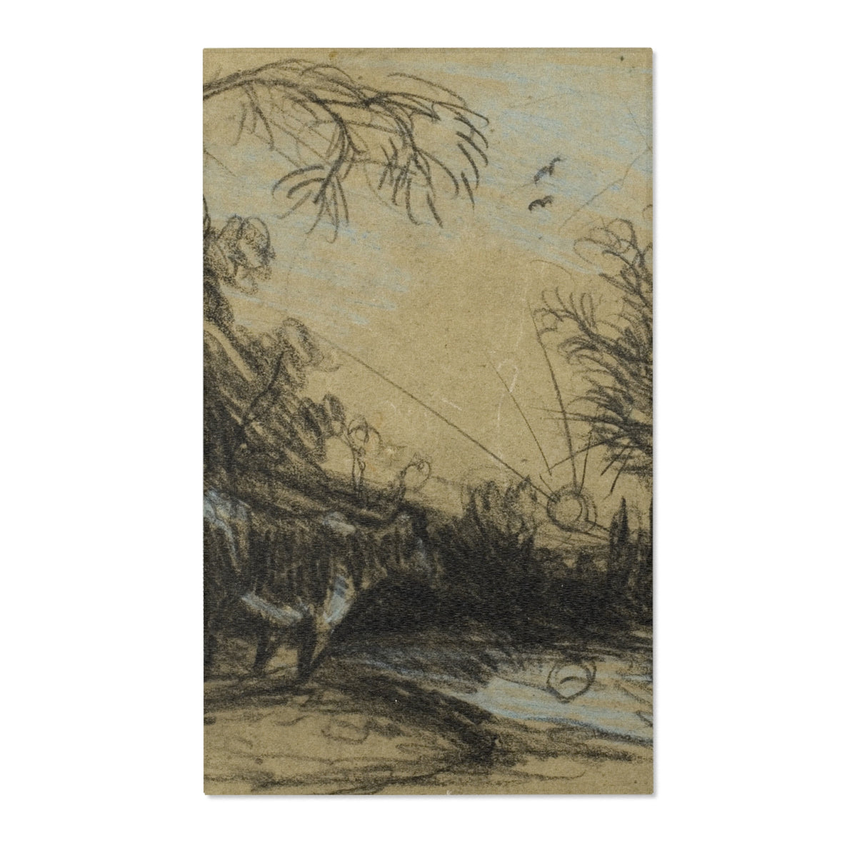 Landscape with Cows — Constable Area Rug