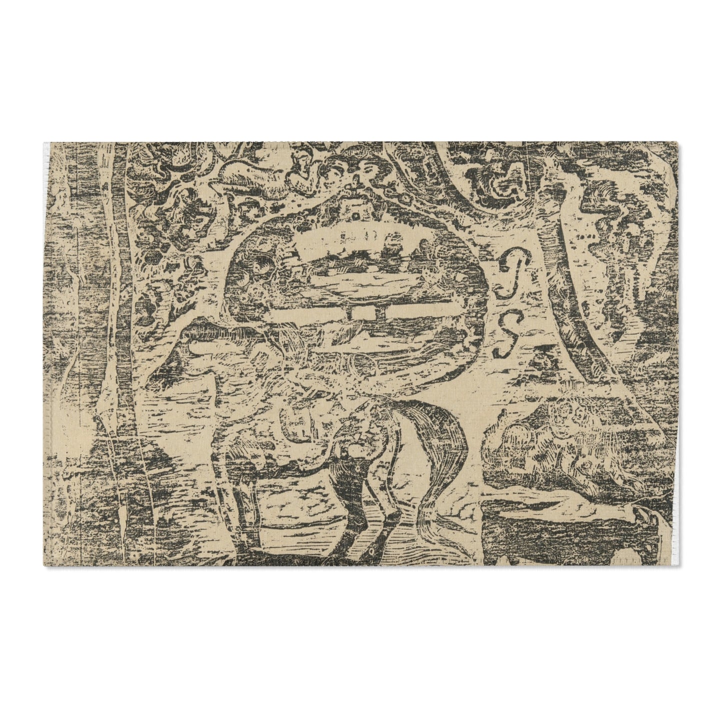 Paul Gauguin - Horse, with Other Animals and Ornaments | Area Rug