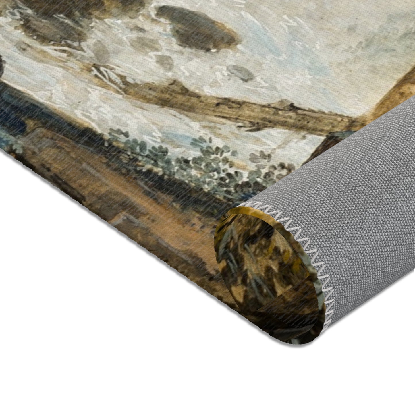 Louis Gabriel Moreau - Waterfall | Area Rug