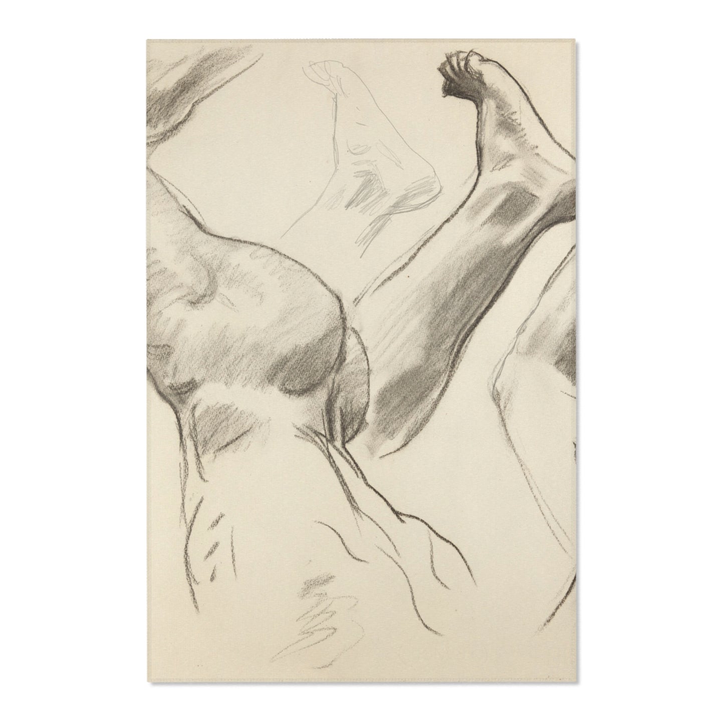 John Singer Sargent - Sketches of Legs and Feet | Area Rug