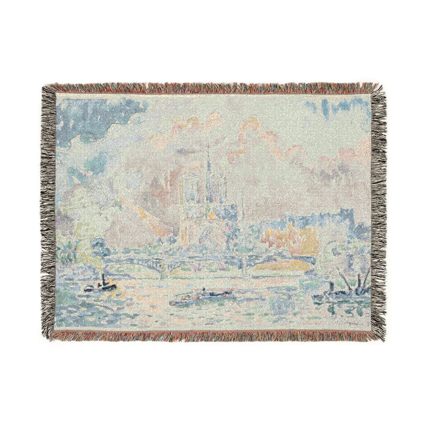 Paul Signac - Notre Dame | Woven Tapestry Blanket