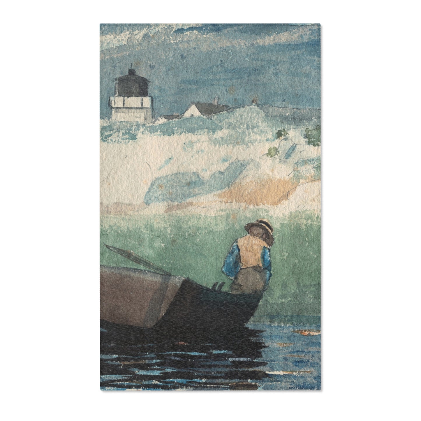 Winslow Homer - Boy in Boat, Gloucester | Area Rug