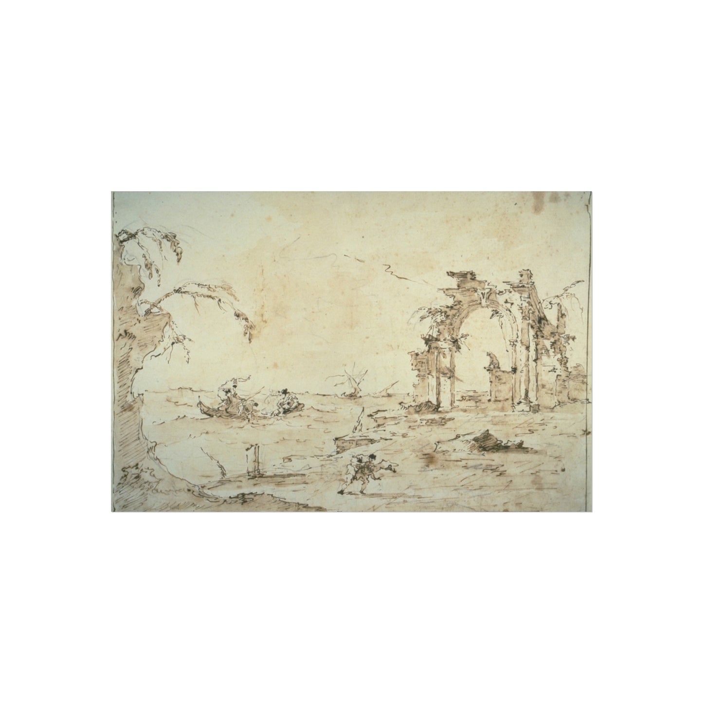 Francesco Guardi - Capriccio with a Squall on the Lagoon | Fine Art Poster